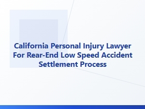 California Rear-End Accident Settlement Process