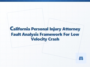 Fault Analysis Framework for Low-Velocity Crashes