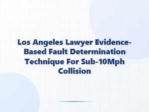 Evidence-Based Fault Determination for Low-Speed Collisions